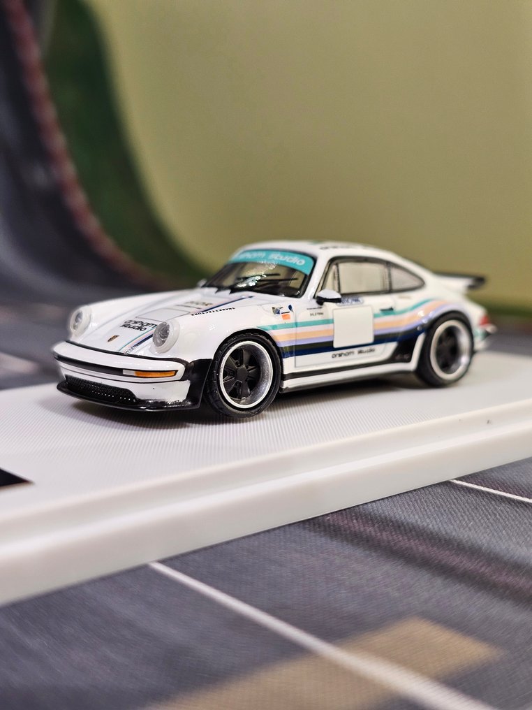 Ghost Player, Hot Wheels, Matchbox, Majorette, Tomica 1:64 - Model car - Porsche Singer Turbo Study 930 - Daniel Arsham livery - diecast model #3.2