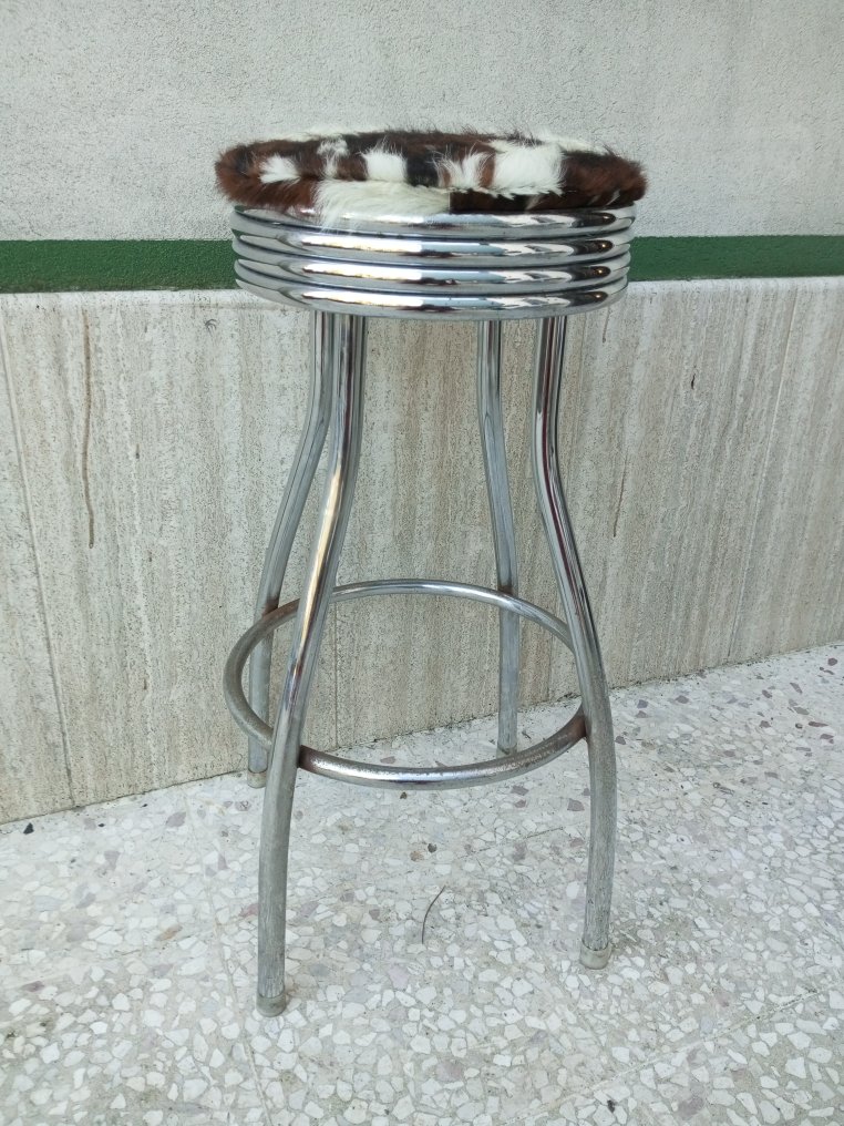 Stool - Calfskin - American style barstool #3.2