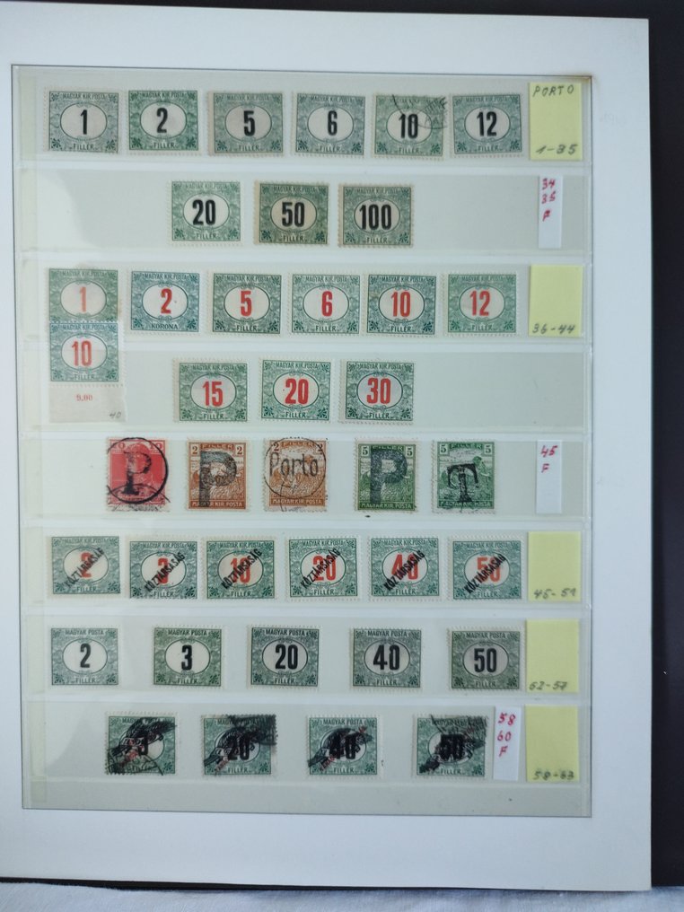 Ungheria 1800/1985 - ucce - A very beautiful selection of Hungarian stamps, with many varieties and rare cancellations #3.2