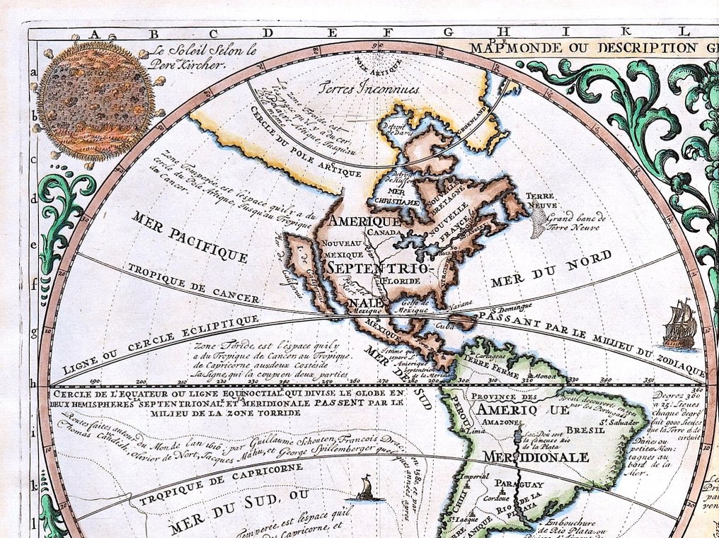 World Map - .; H. A. Chatelain - Mapmonde ou description generale du Globe Terrestre - 1701-1720 #1.0