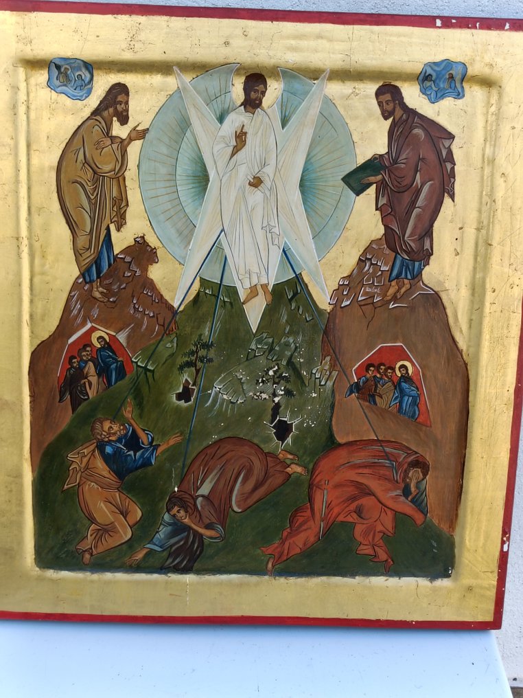 Icon - Transfiguration of Christ - Wood - Hand-painted - 45 x 50 cm #3.2