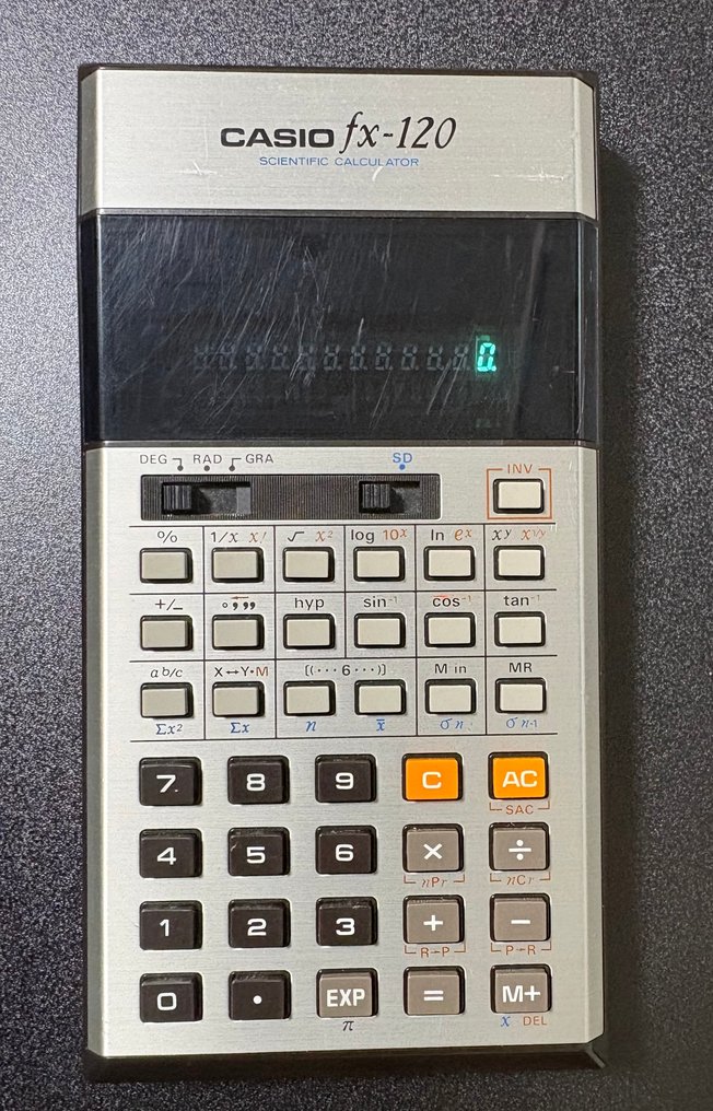 Regnemaskine - 1970-1980 - CASIO FX-120 Scientific C #1.0