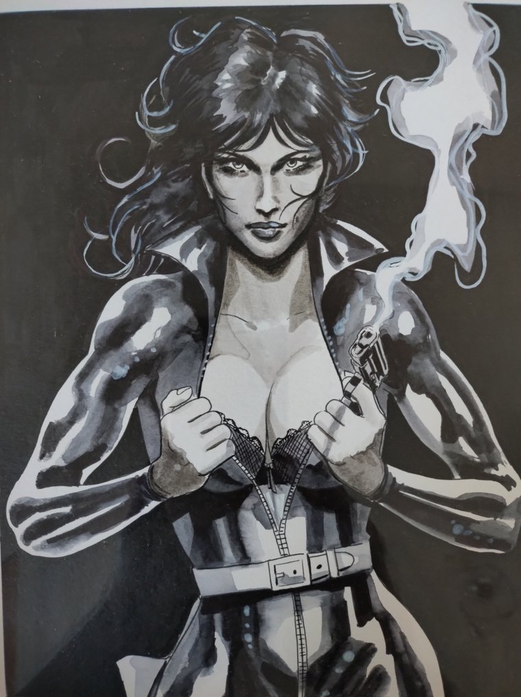Candita, Giuseppe - Original drawing - Modesty Blaise - Tribute to #1.0