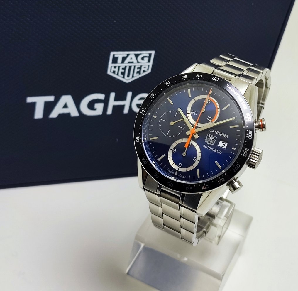 TAG Heuer - Carrera Calibre 16 Blue Chronograph - Nincs minimálár - CV2014 - Férfi - 2010-2020 #1.0