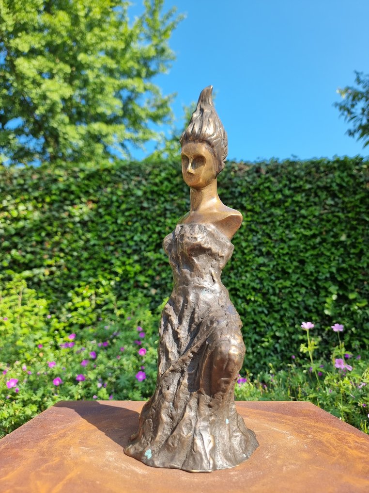 Statuetta - modernist woman - Bronzo #4.3