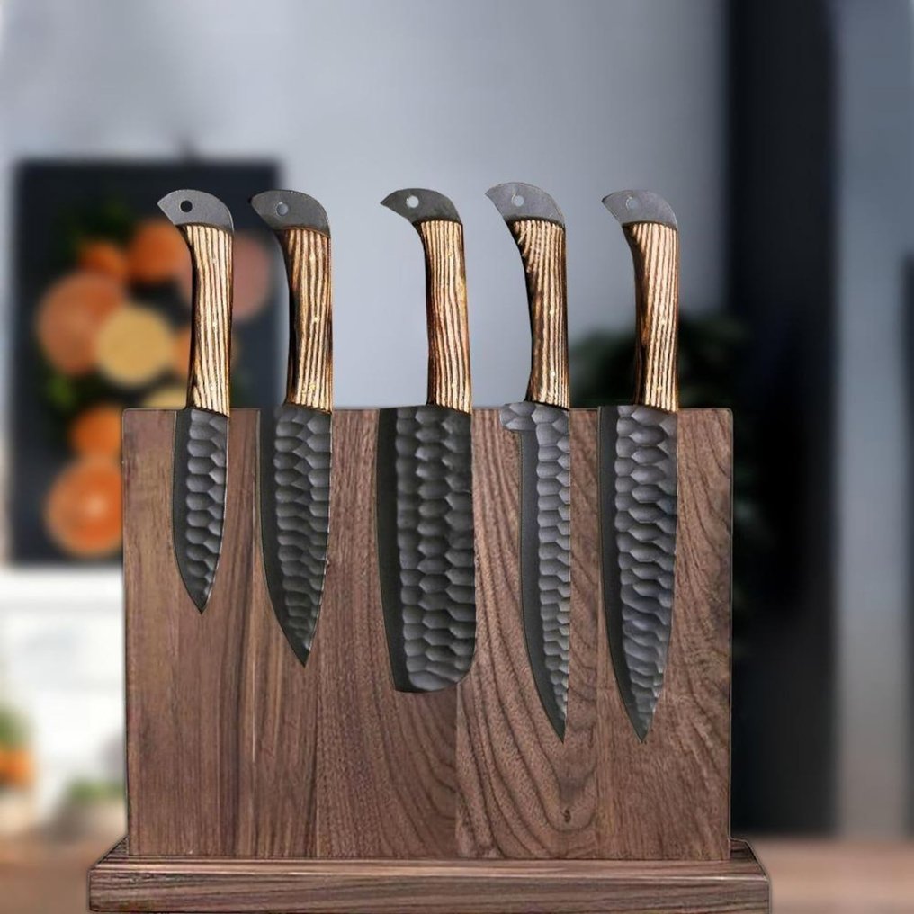 Coltello da cucina - Kitchen knife set -  Coltelli da chef - Palissandro, sudore - Nord America - Set da chef per barbecue, coltelli da chef #4.3