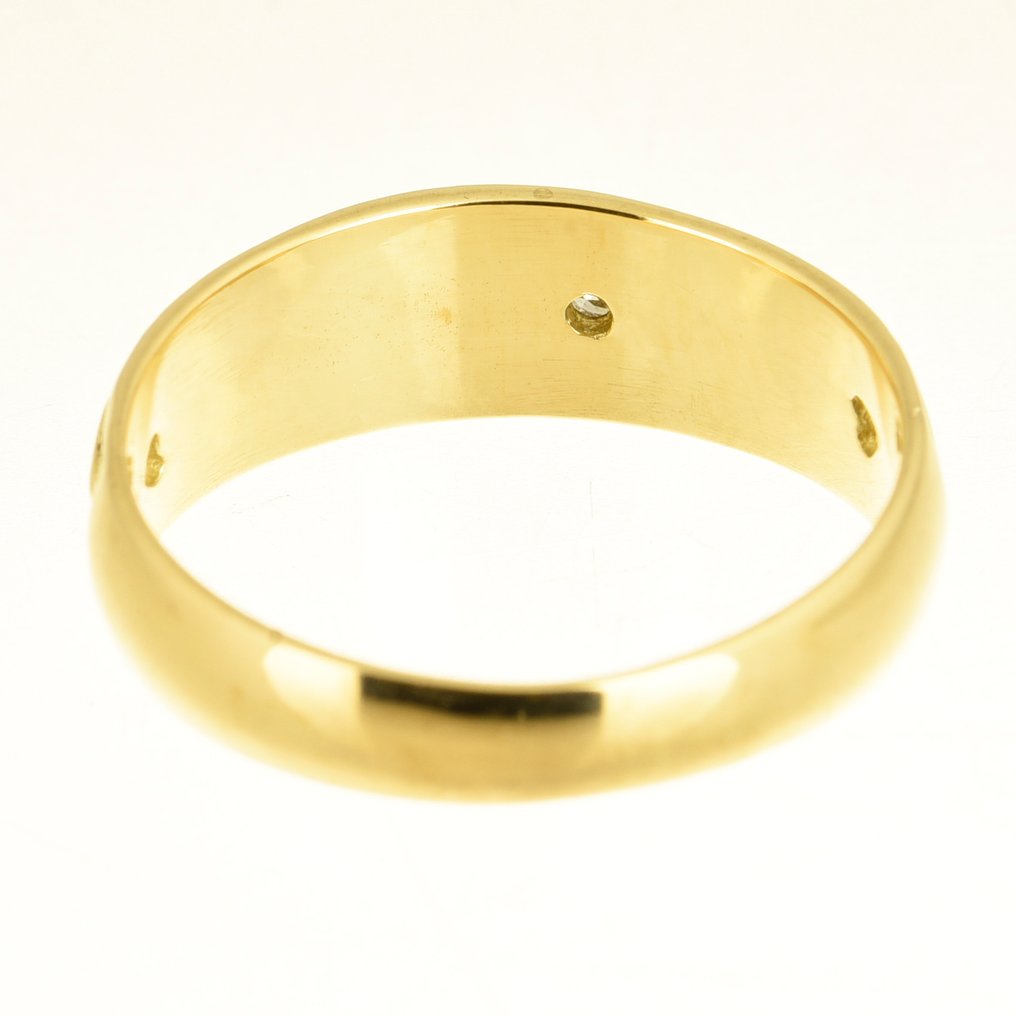 Δαχτυλίδι - 14 καράτια Κίτρινο χρυσό Διαμάντι (Φυσικό) #4.3