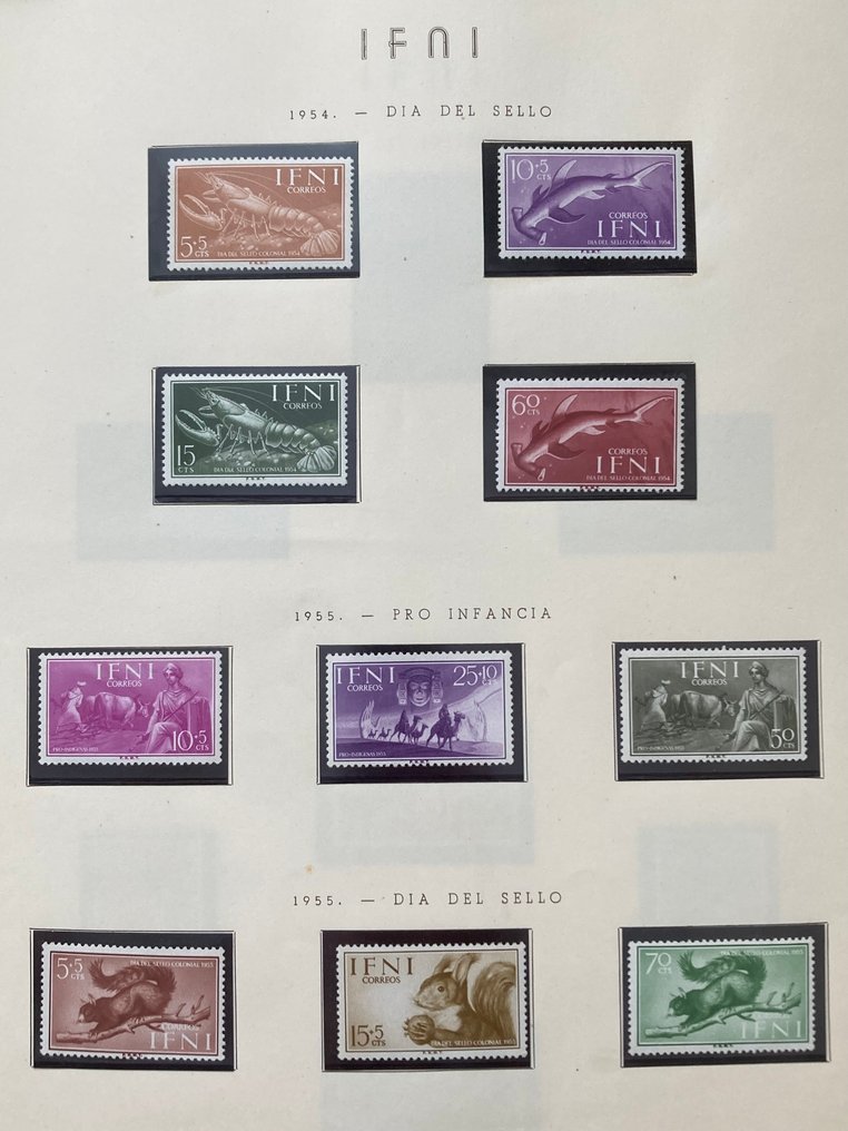 Spain and Colonies - Δεύτερη εκατονταετηρίδα. Συλλογή Fernando Poo, Ίφνι, Ισπανική Σαχάρα, Μαρόκο, Ρίο Μούνι, Σαχάρα και #2.1