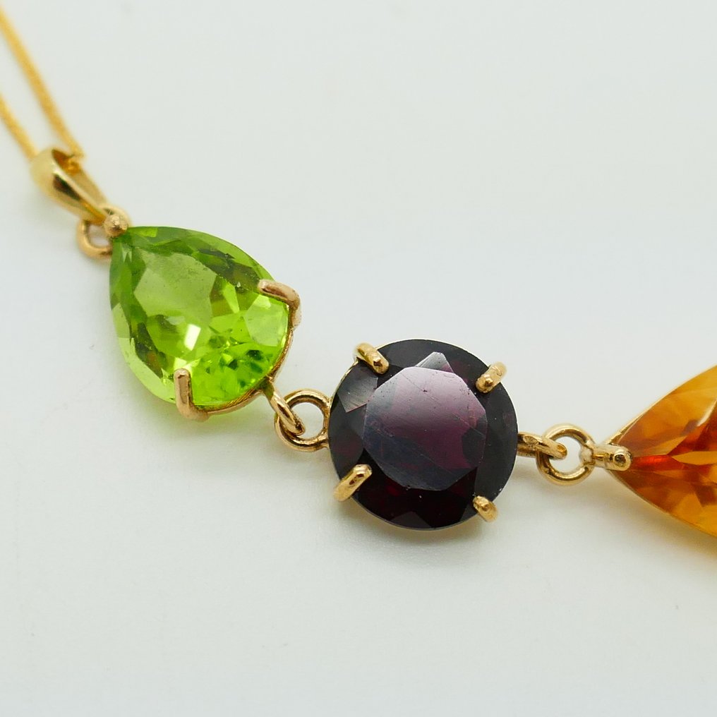 Nincs minimálár - Nyaklánc - 18 kt. Sárga arany - 8.50ct. tw. - Hanger in 14kt #3.2