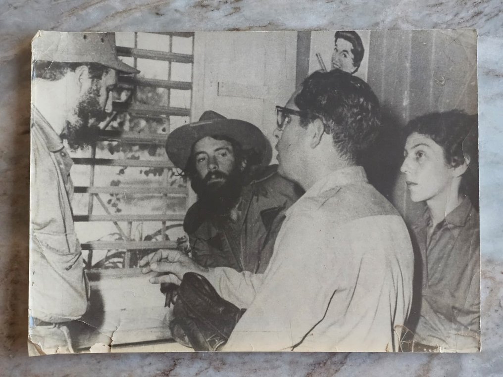 Alberto Korda (1928–2001) - Unseen Private Fidel Castro + Camilo Cienfuegos + Celia Sanchez Cuban Commander, 1959 #1.0