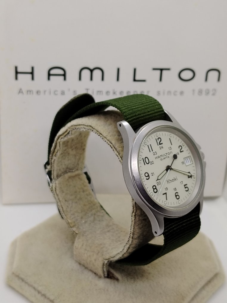 Hamilton - Khaki - Zonder minimumprijs - 9445B - Heren - 2000-2010  #3.2