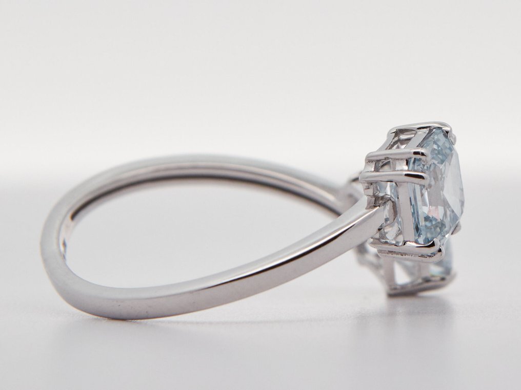 Nincs minimálár - Gyűrű - 14 kt. Fehér arany - 2.19ct. tw. Gyémánt (Laboratóriumban előállított) #2.1