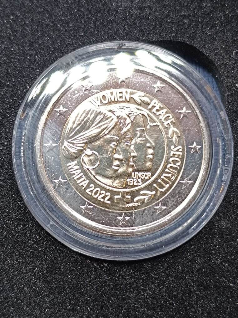 馬耳他. 2 Euro 2022 "UN Resolution on Women"  (沒有保留價) #1.0