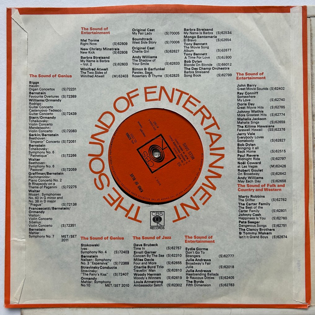 Miles Davis - Useita taiteilijoita - Kind of Blue (1st UK mono!) - Yksittäinen vinyylilevy - 1962 #2.1