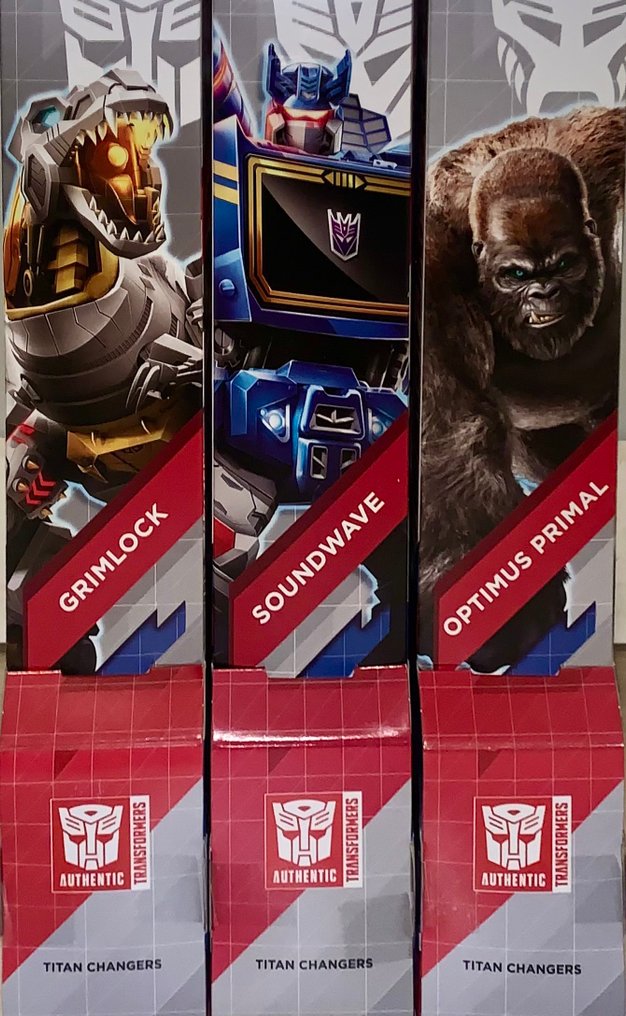 Hasbro - Παιχνίδι 3x Transformers Titan Changers [30cm] New #1.0