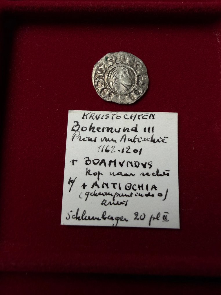 . Crusader States – Principality of Antioch Bohemund III. Denier 1162-1201 #2.1