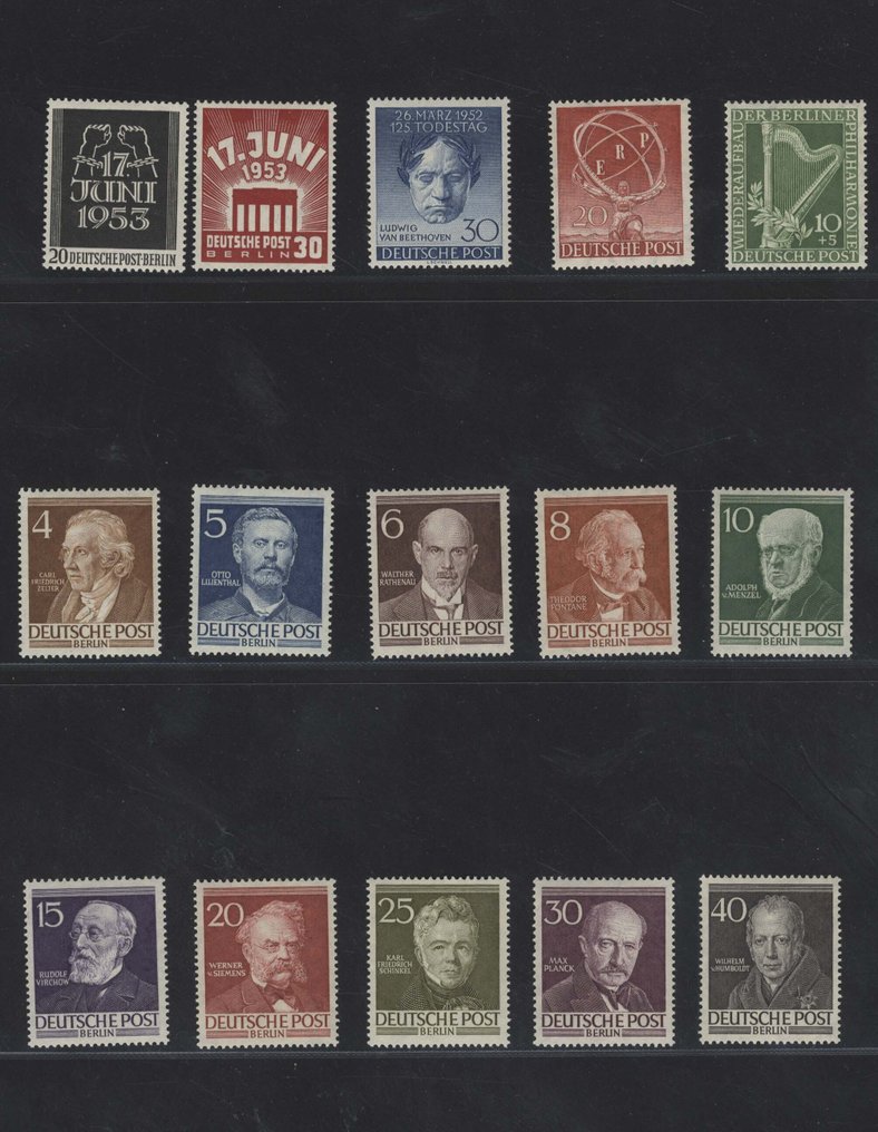 Berlin  - Berlin lot of better mint never hinged special stamp issues #2.1