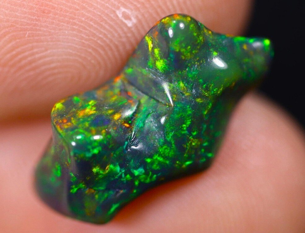 3,45 ct - Opale Nero Naturale Forma libera- 0.69 g #4.3