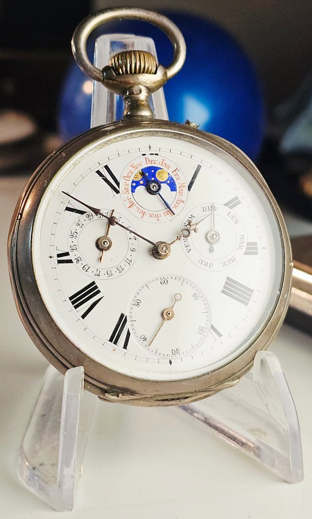 Triple Calendar & Moon Phase - Genève - 35388 - 1850-1900 #1.0