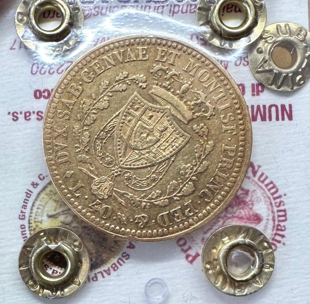 Włochy, Królestwo Sardynii Carlo Felice. 40 Lire 1822 - Torino #1.0