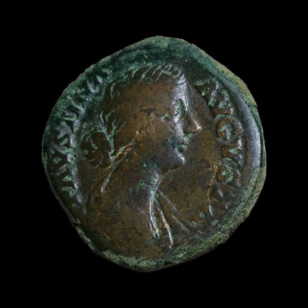 Ρωμαϊκή Αυτοκρατορία. Faustina II (Augusta, AD 147-175). Sestertius Rome - Hilaritas (χωρίς τιμή ασφαλείας) #1.0