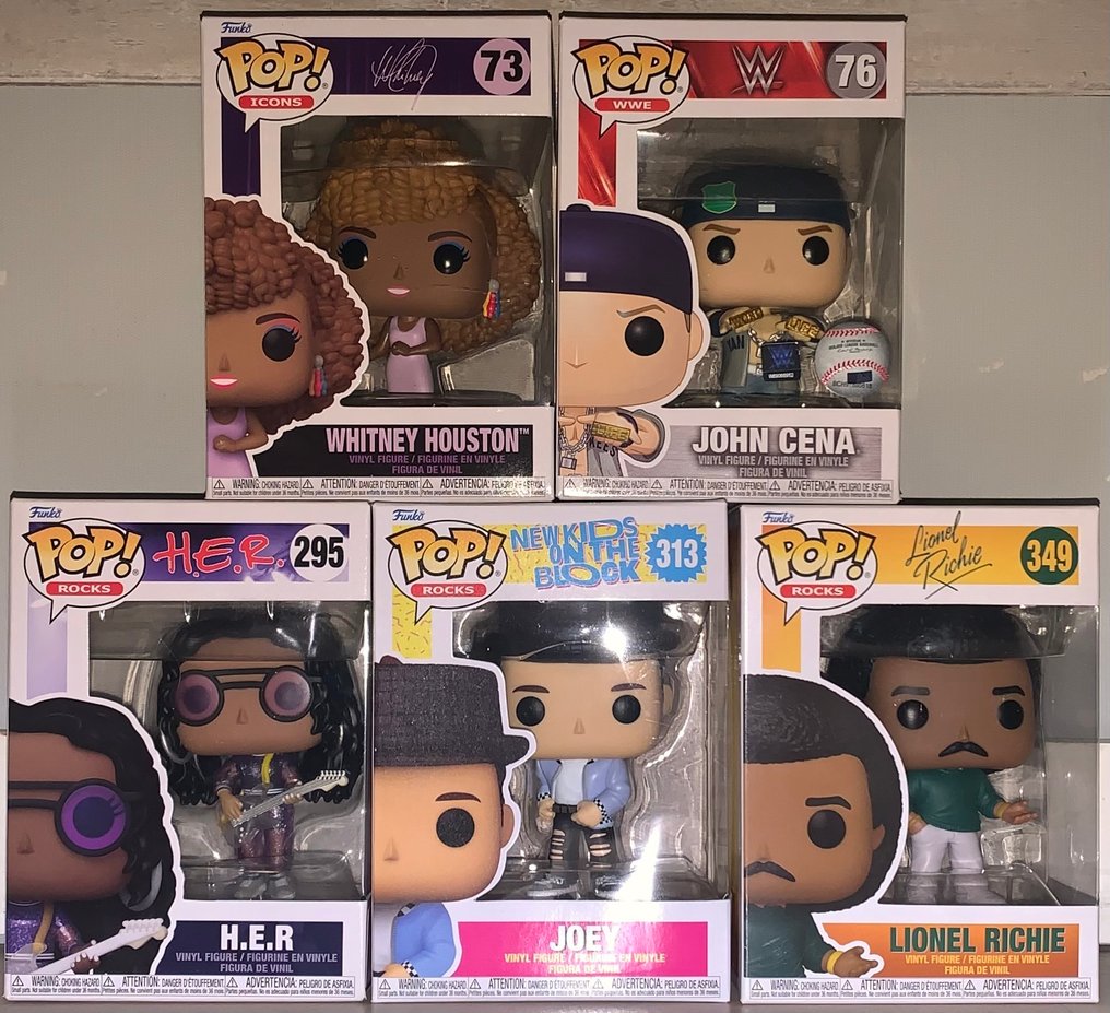 5x Funko Pop! [Rocks, Icons, WWE]  - Funko Pop #1.0