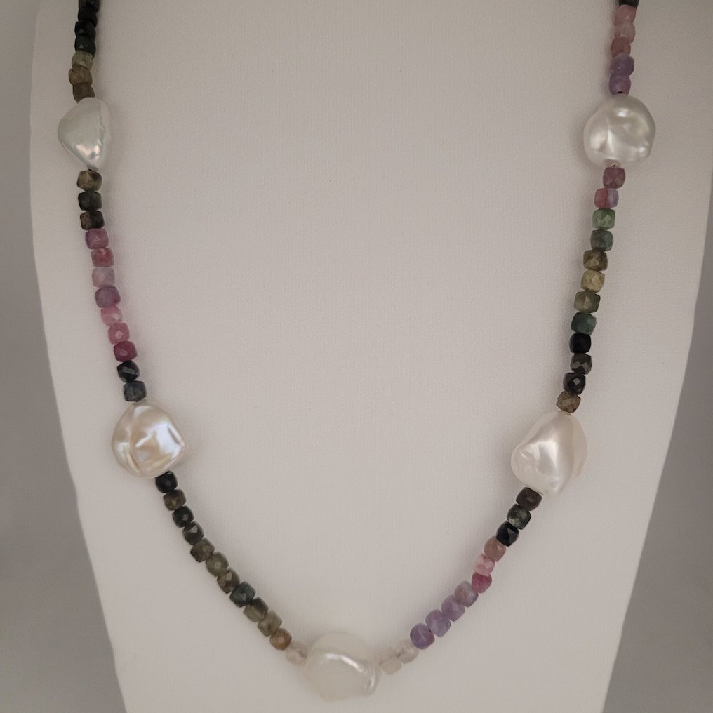 Fără preț de rezervă - Colier - 18 ct. Aur galben Perlă - Flourit - Edison #1.0