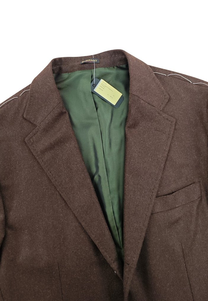 RUBINACCI NAPOLI RRP 2200€ Dark Brown Jacket Sport Coat 100% Cashmere - 56 IT - 彩色運動上衣 - New with tags #3.2