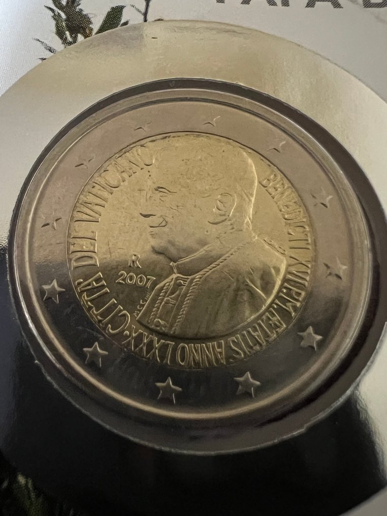 教廷. 2 Euro 2007 "80° Benedetto XVI"  (没有保留价) #2.1