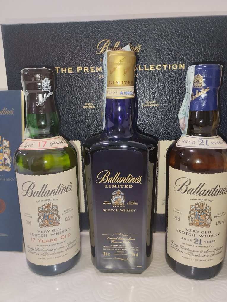 Ballantine's 17yo - Limited - 21yo - Finest - 20 cl, 70 cl - 5 flaskor #1.0