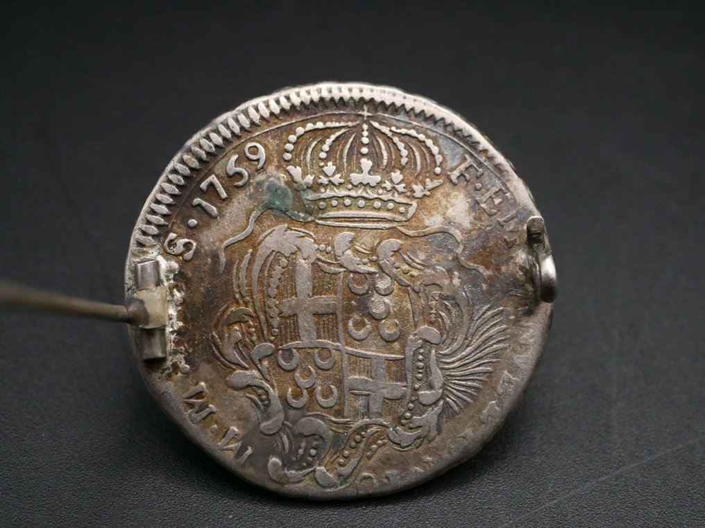 馬耳他, 1759. 15 Tarì - Manuel Pinto de Fonseca.  (沒有保留價) #1.0