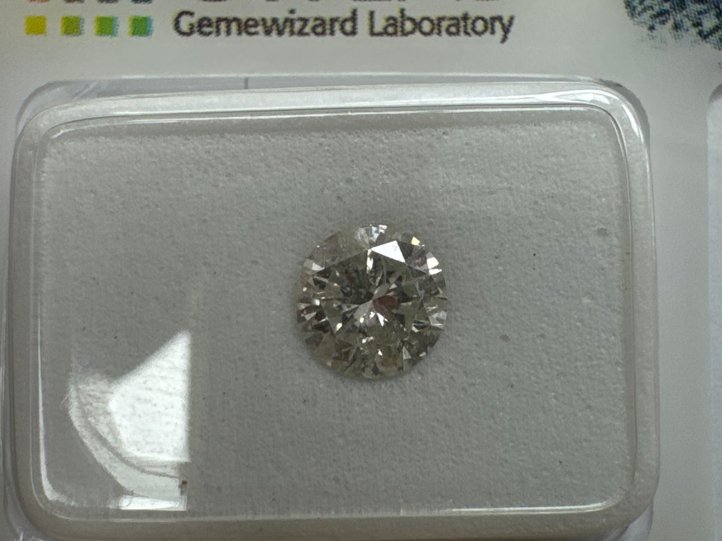 Sin precio de reserva - 1 pcs Diamante (Natural) - 0.70 ct - Redondo - H - I1 - Gemewizard Gemological Laboratory (GWLab) #1.0