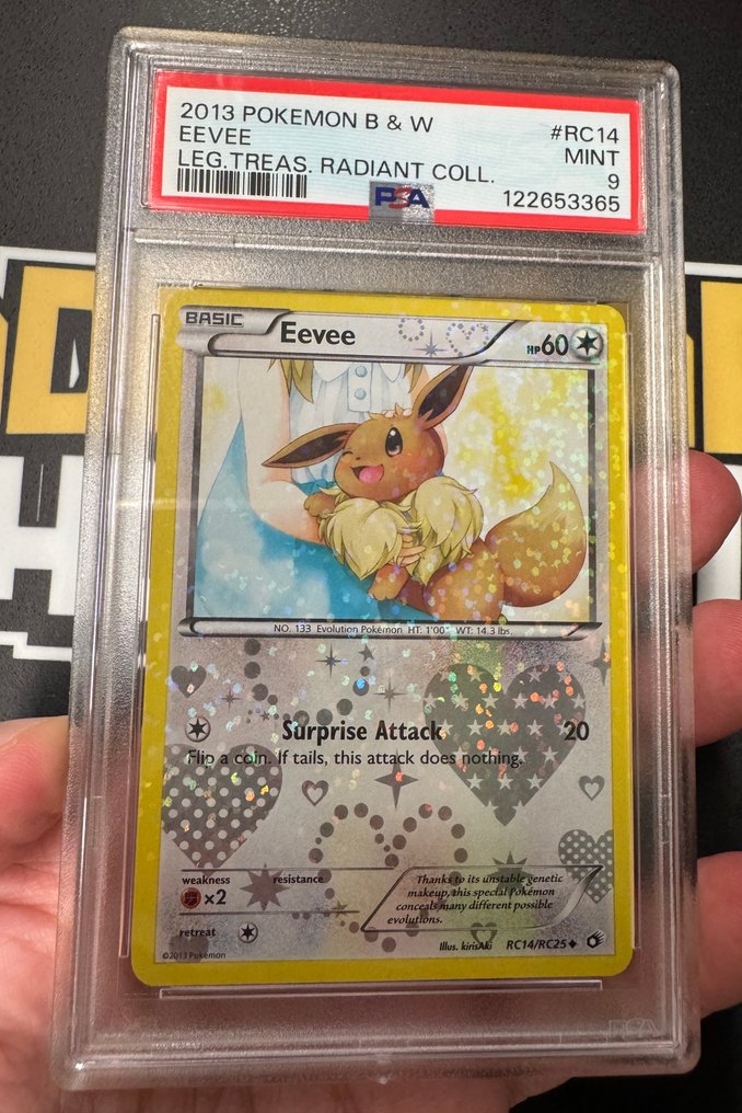 Pokémon - 1 Graded card Pokemon Legendary Treasures Eevee RC14 Ultra Rare Holo Card PSA 9 Mint - PSA - WOTC #2.1
