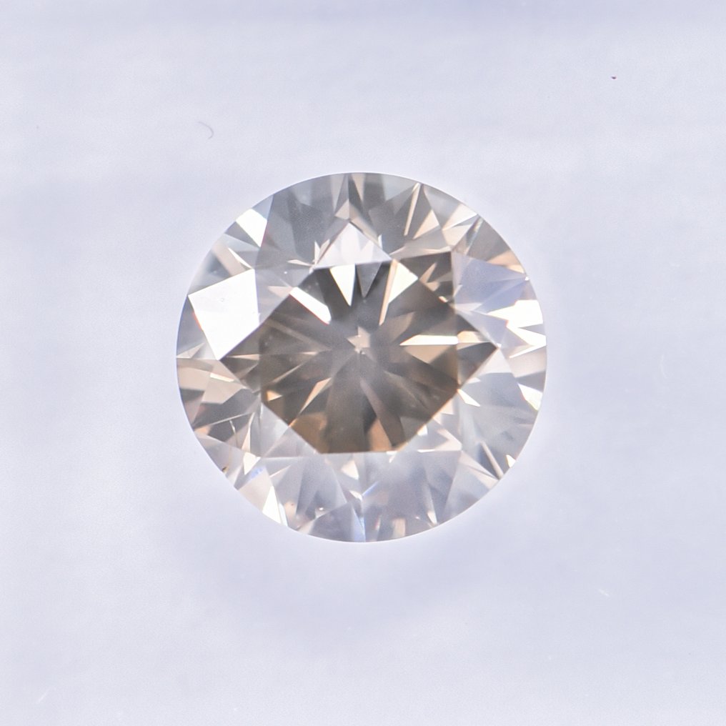 没有保留价 - 1 pcs 钻石  (天然色彩的)  - 1.01 ct - 圆形 - Fancy 稍帶棕色的, 稍帶綠色的 黄色 - SI2 微内含二级 - 国际宝石研究院（IGI） - VG #3.2
