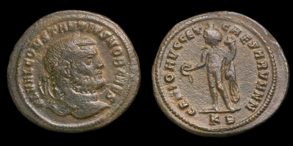 Ρωμαϊκή Αυτοκρατορία. Constantius (AD 305-306). Follis GENIO AVGG ET CAESARVM NN, Cyzicus (χωρίς τιμή ασφαλείας) #1.0