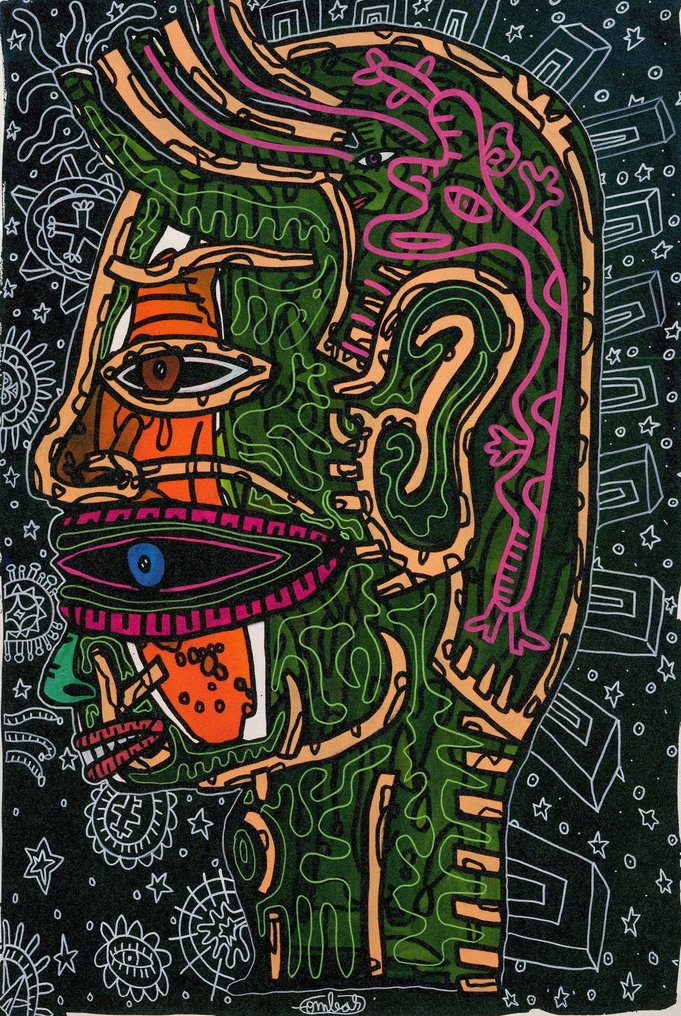 Robert Combas (1957) - Portrait #4.3