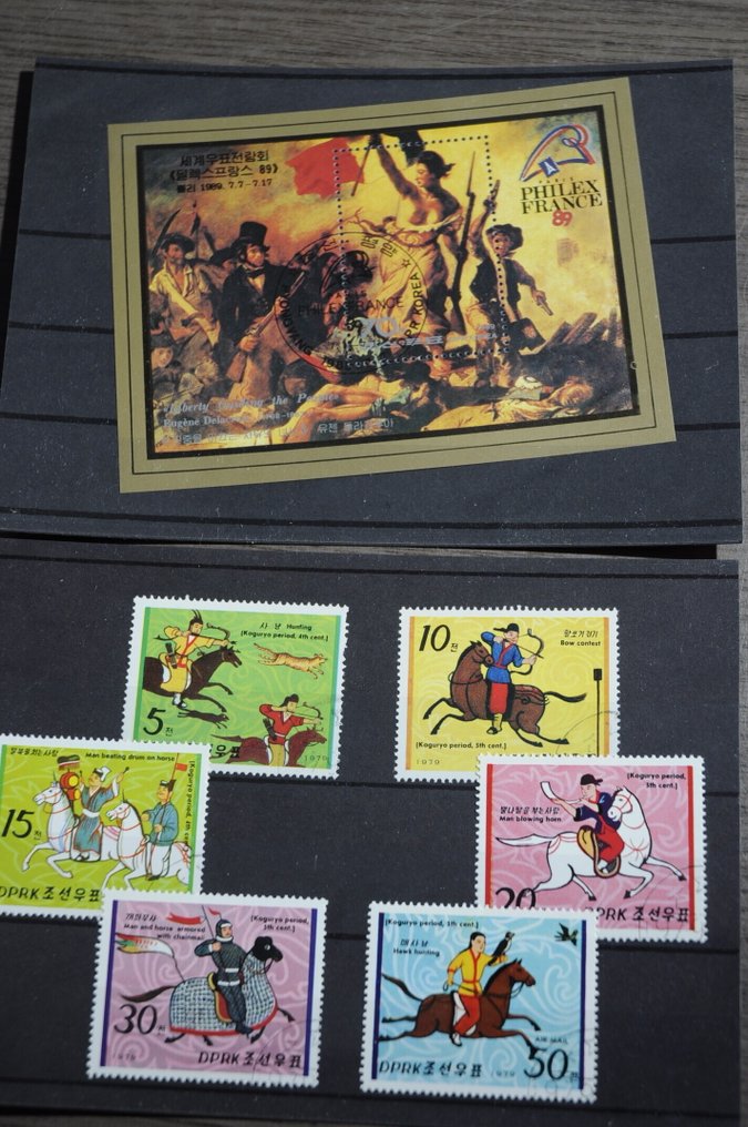 Wereld - Flinke partij met o.a. diverse landen, thema's, series, blokken en meer op zo'n 370 insteekkaarten #4.3