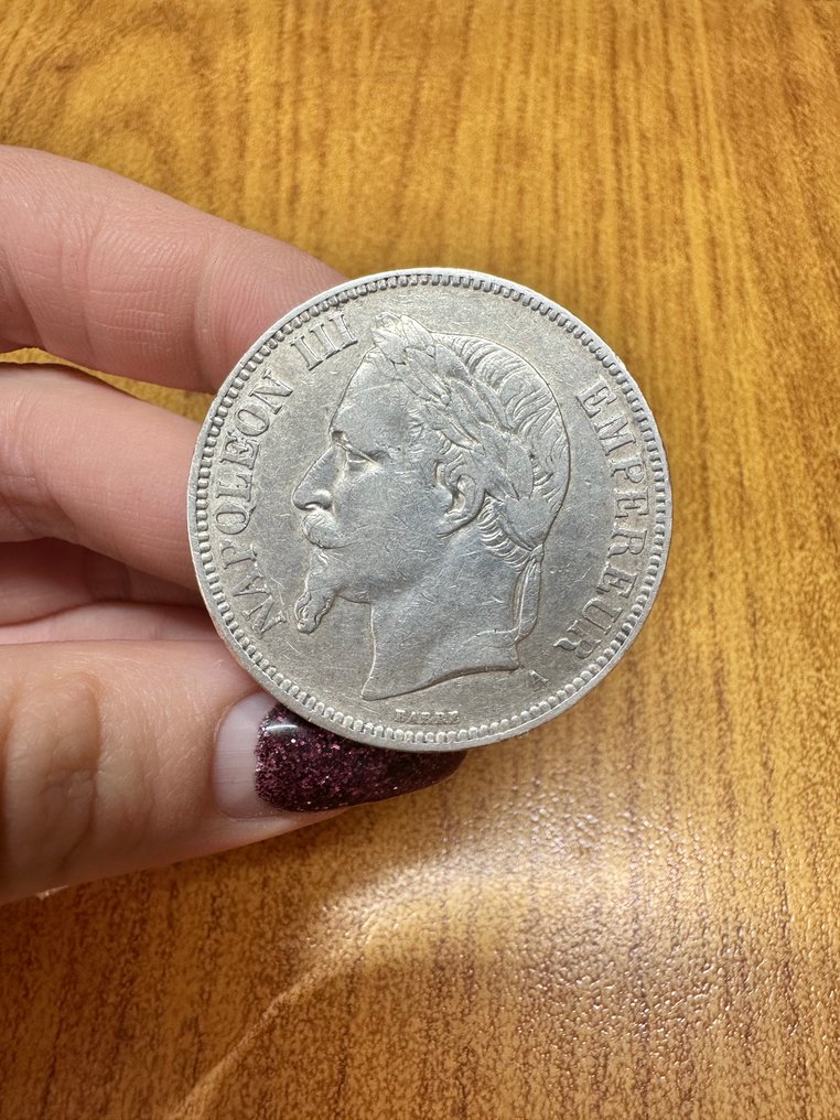 France. Napoléon III. 5 Francs 1870-A, Paris  (No reserve price) #1.0