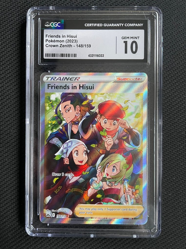 Pokémon - 1 Graded card - Friends in Hisui 148/159 Foil, Full art - CGC 10 - Sword & Shield - Crown Zenith #2.1