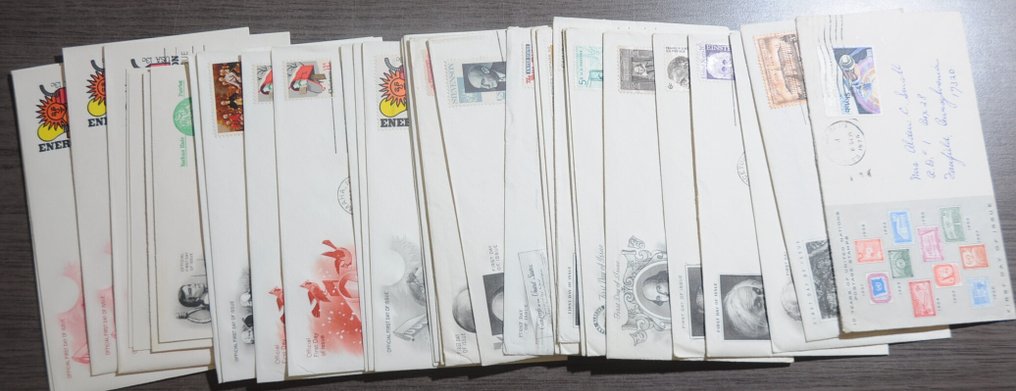 USA - Parti 100-as FDC-kkel és többel egy dobozban. #2.1