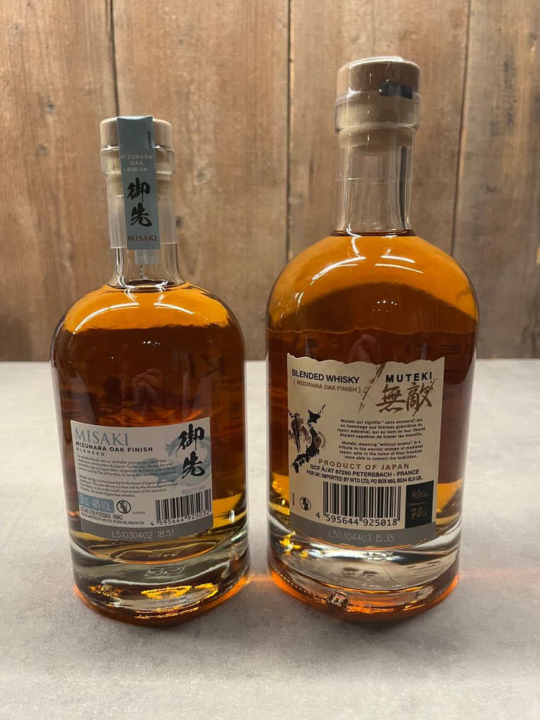 Misaki + Muteki Mizunara Oak Finish - 70cl - 2 bottiglie #2.1