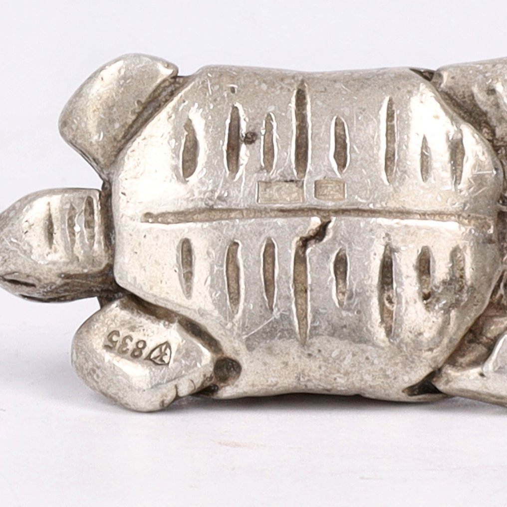 O.a. J. Weeda, Delka - Miniatuurdieren - Figură în miniaturală (6) - .835 argint #2.1