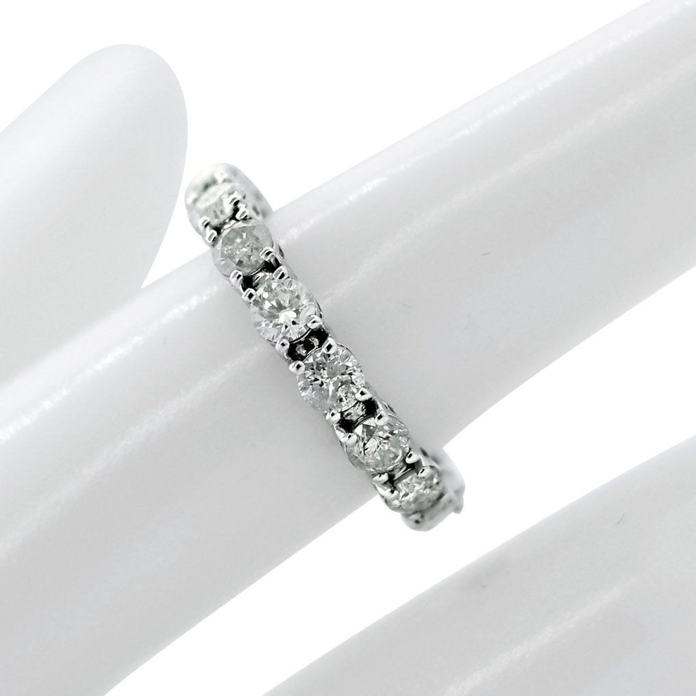 没有保留价 - 戒指 - 14K包金 白金 - 2.16ct. tw. 钻石 (天然) - D-G 颜色 #4.3