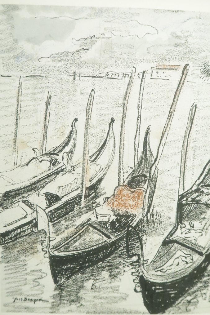 Alfred de Musset / Yves Brayer [signé], Philippe Gonin - ‎Venise la Rouge [avec dessin original + envoi de l'artiste ; n°20/200 sur vélin] - 1939 #1.0