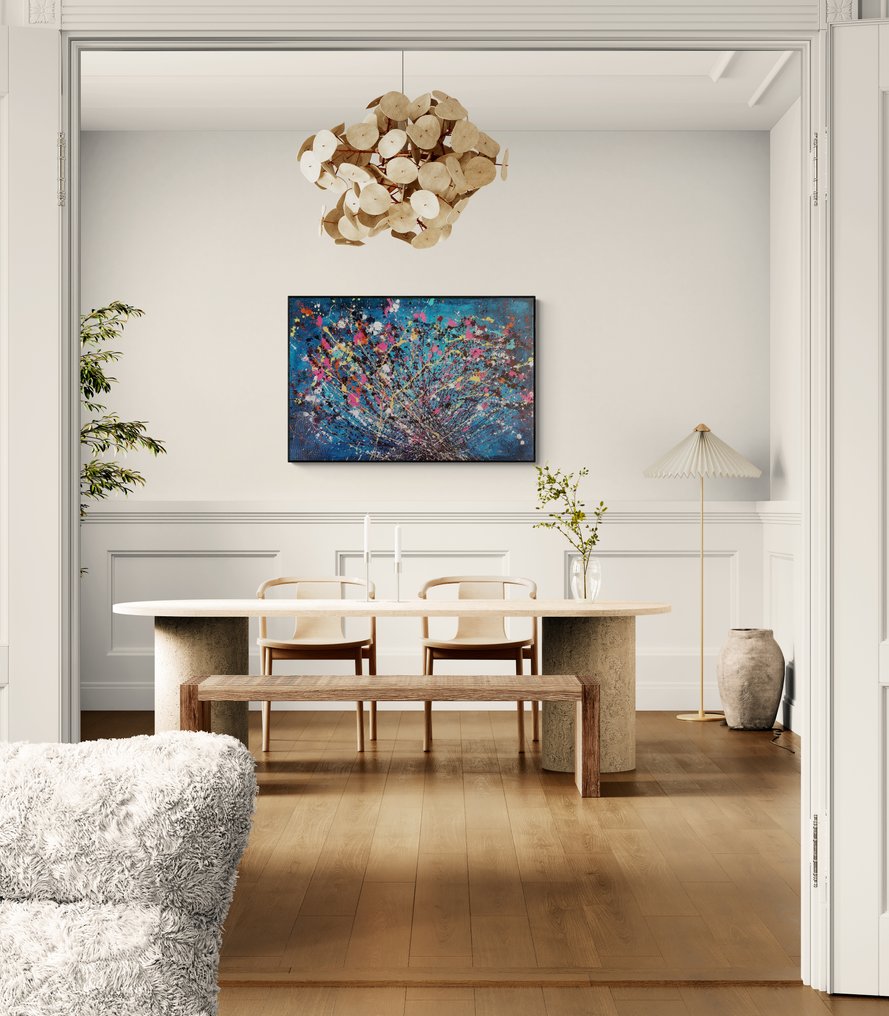 Sonia J. - "Blue Infinity- B" - Re-Inventing Pollock´s Collection- XXL #1.0