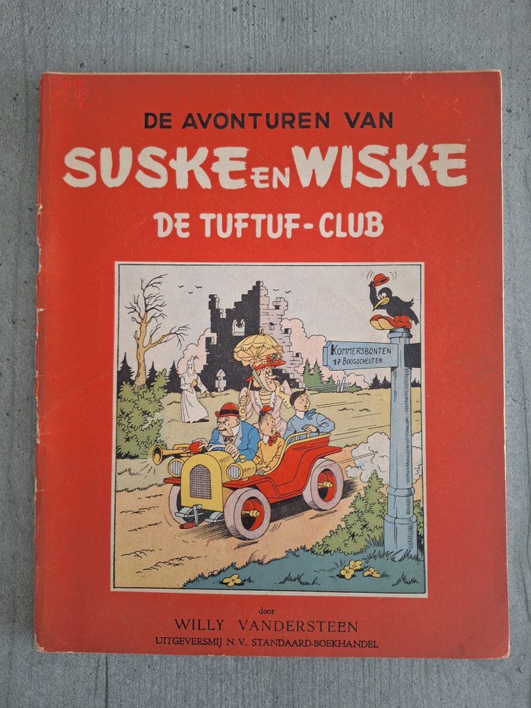 Suske en Wiske RV-14 - De Tuftuf-Club - 1 Album - Ensipainos - 1952 #1.0