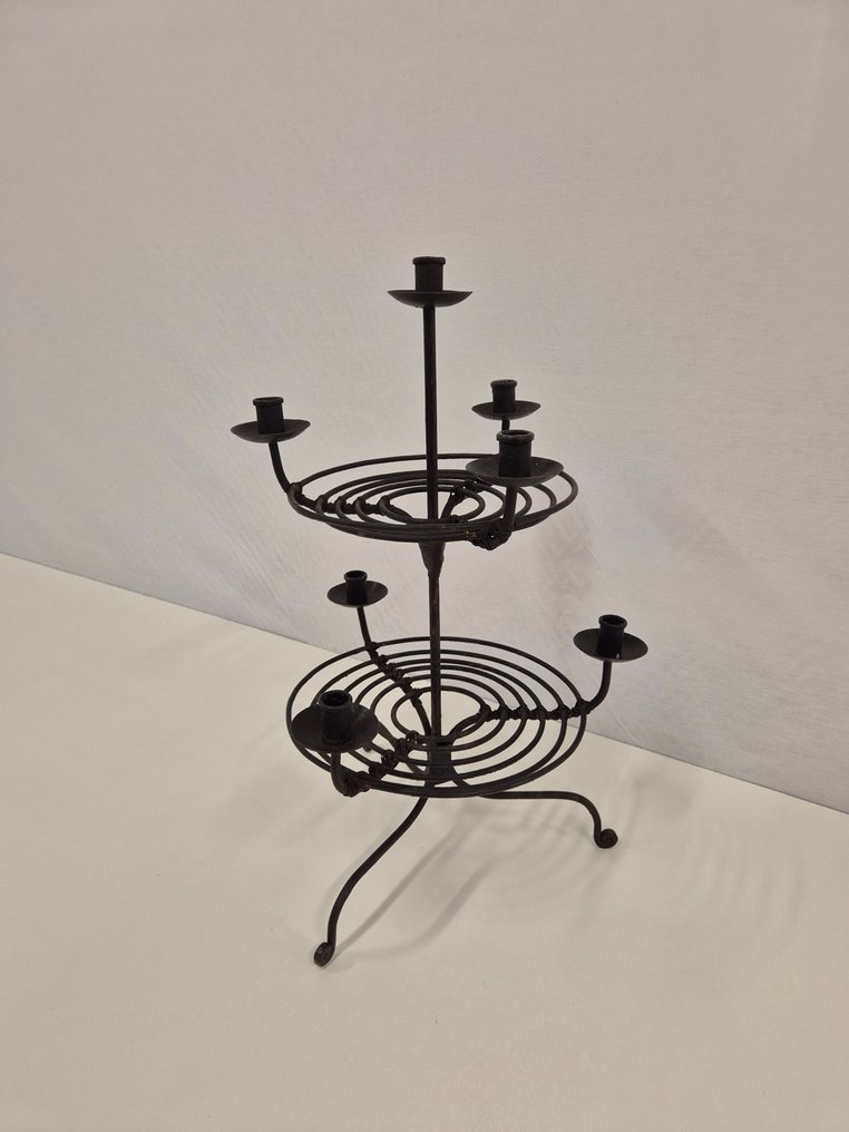 Candlestick - Wrought iron - 7 candle holders #4.3