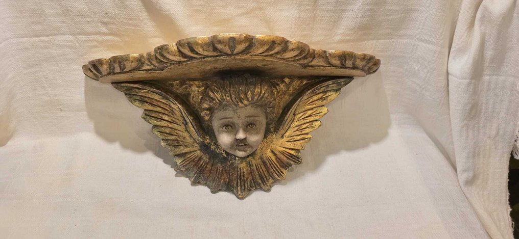 Seinähyllyn kiinnike - Querubim - Kullattu puu - Espanjan koulu #1.0