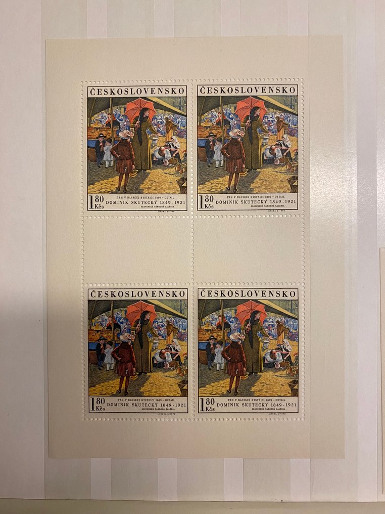 Csehszlovákia 1970/1985 - 50 friss bélyegblokk #1.0