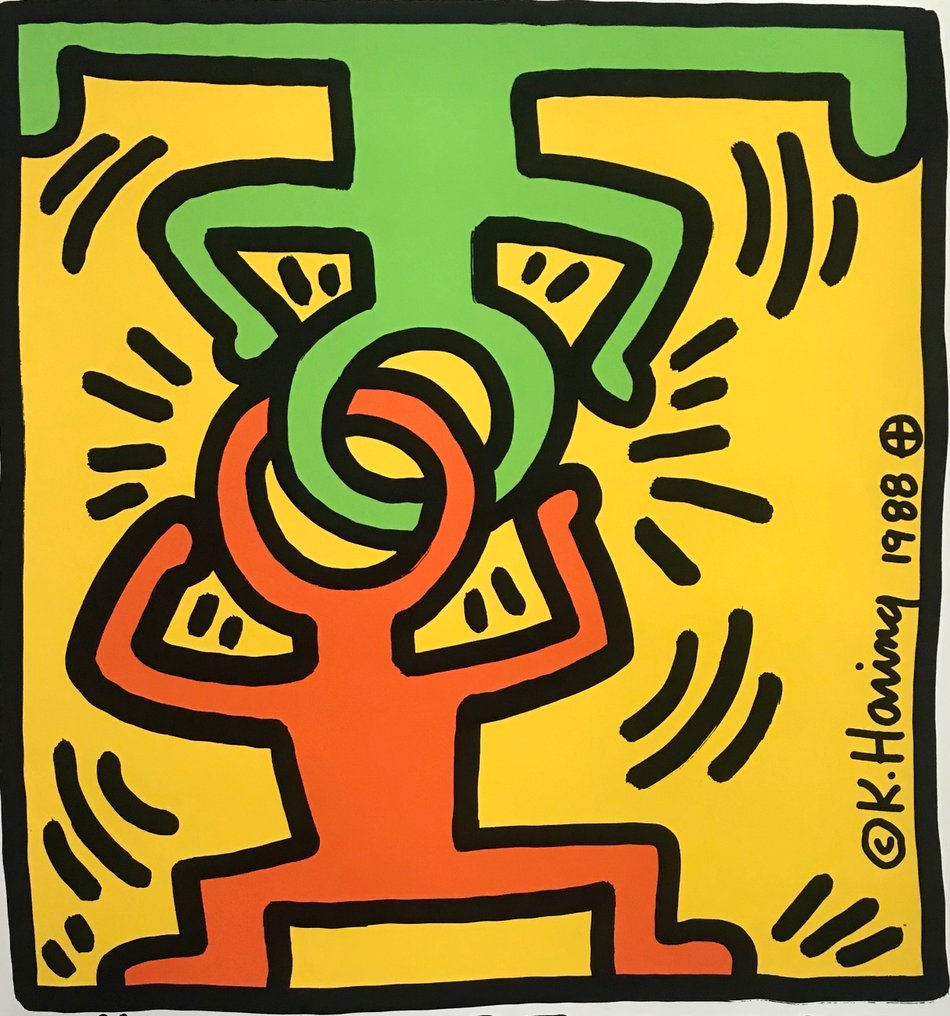 Keith Haring (1958-1990) - Headstand - Dusseldorf #1.0